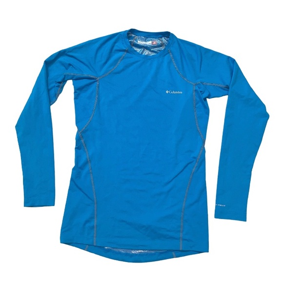 Columbia Omni shield thermal warmth blue shirt  women’s  size small S - Picture 1 of 10